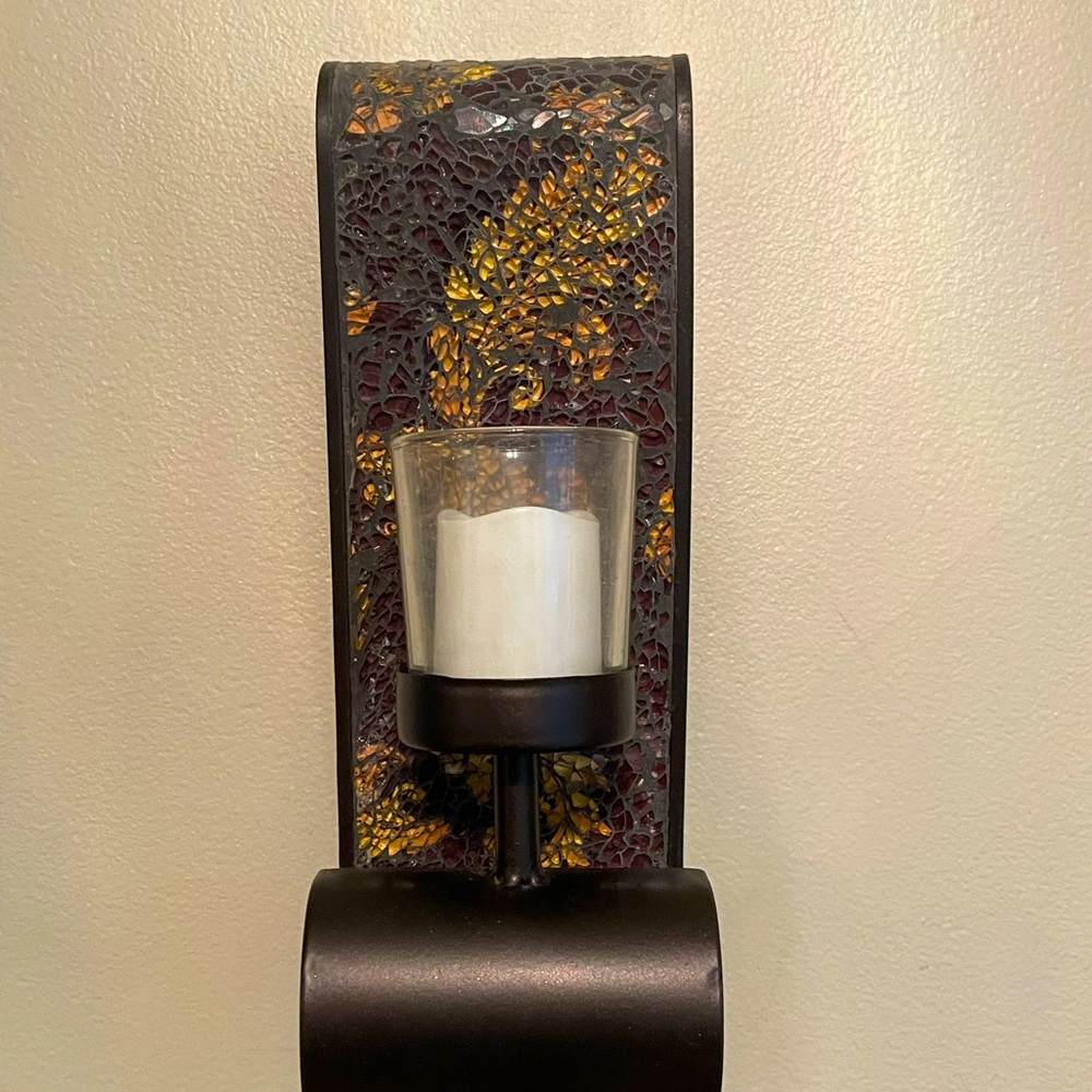 Crackled Glass Wall Sconces Home Decor